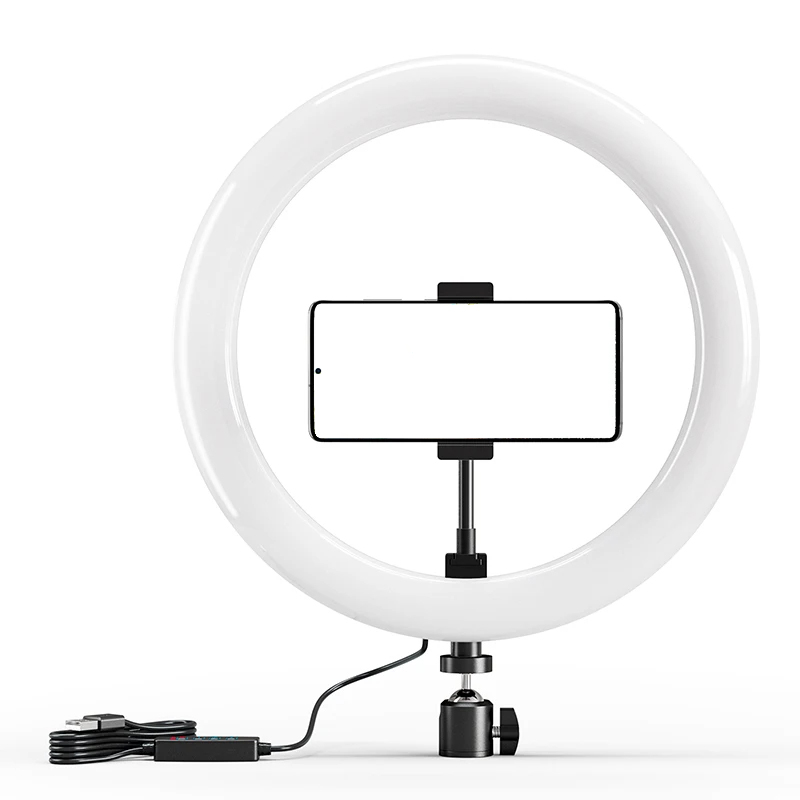 Photography Lighting Circle - 10 inch LED Selfie Ring Light