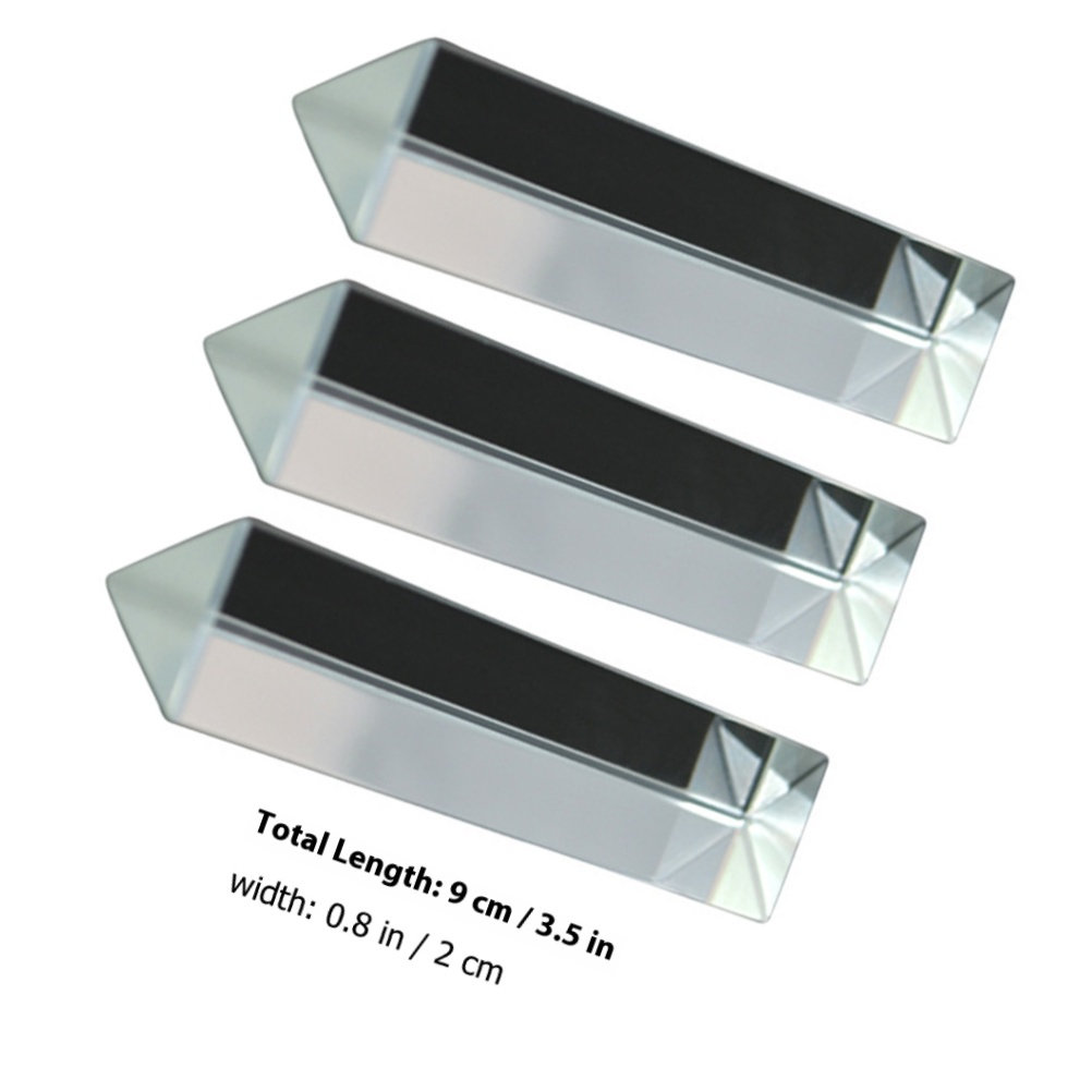 3Pcs Equilateral Optical Glass - Photography Lighting Learning ulasan dan harga