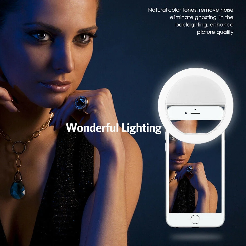 1pc USB Charge Cable LED Selfi - Photography Lighting Circle ulasan dan harga