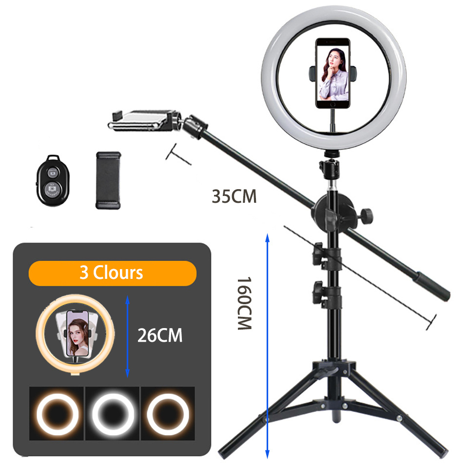 26CM Photography Led Video Rin - Photography Lighting Circle ulasan dan harga