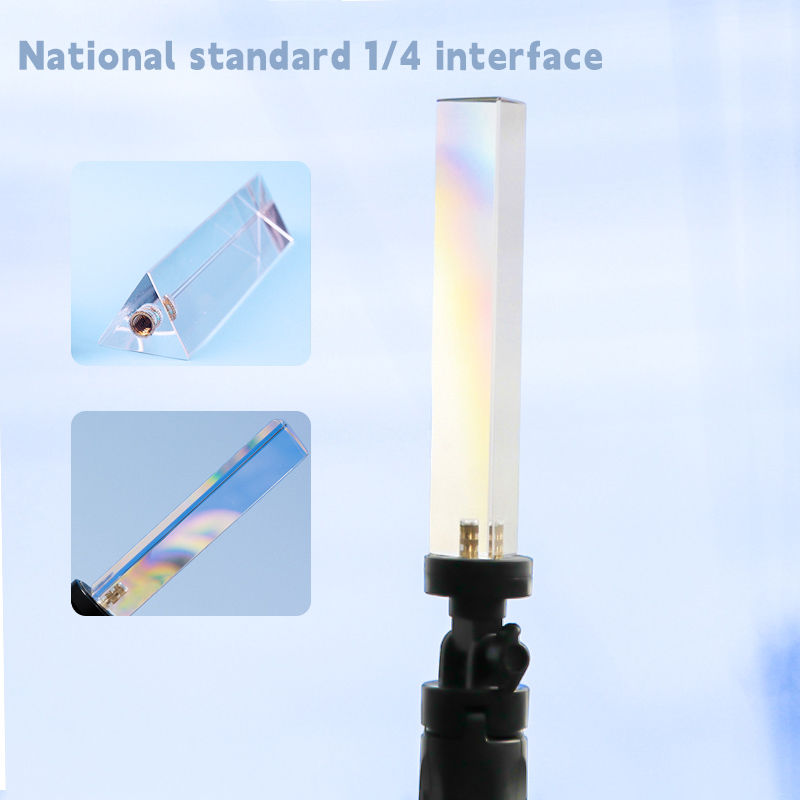 Crystal Glass Prism 30X30x130m - Photography Lighting Triangle ulasan dan harga