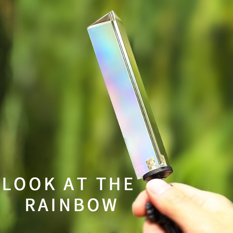 Crystal Glass Prism 30X30x130m - Photography Lighting Triangle ulasan dan harga