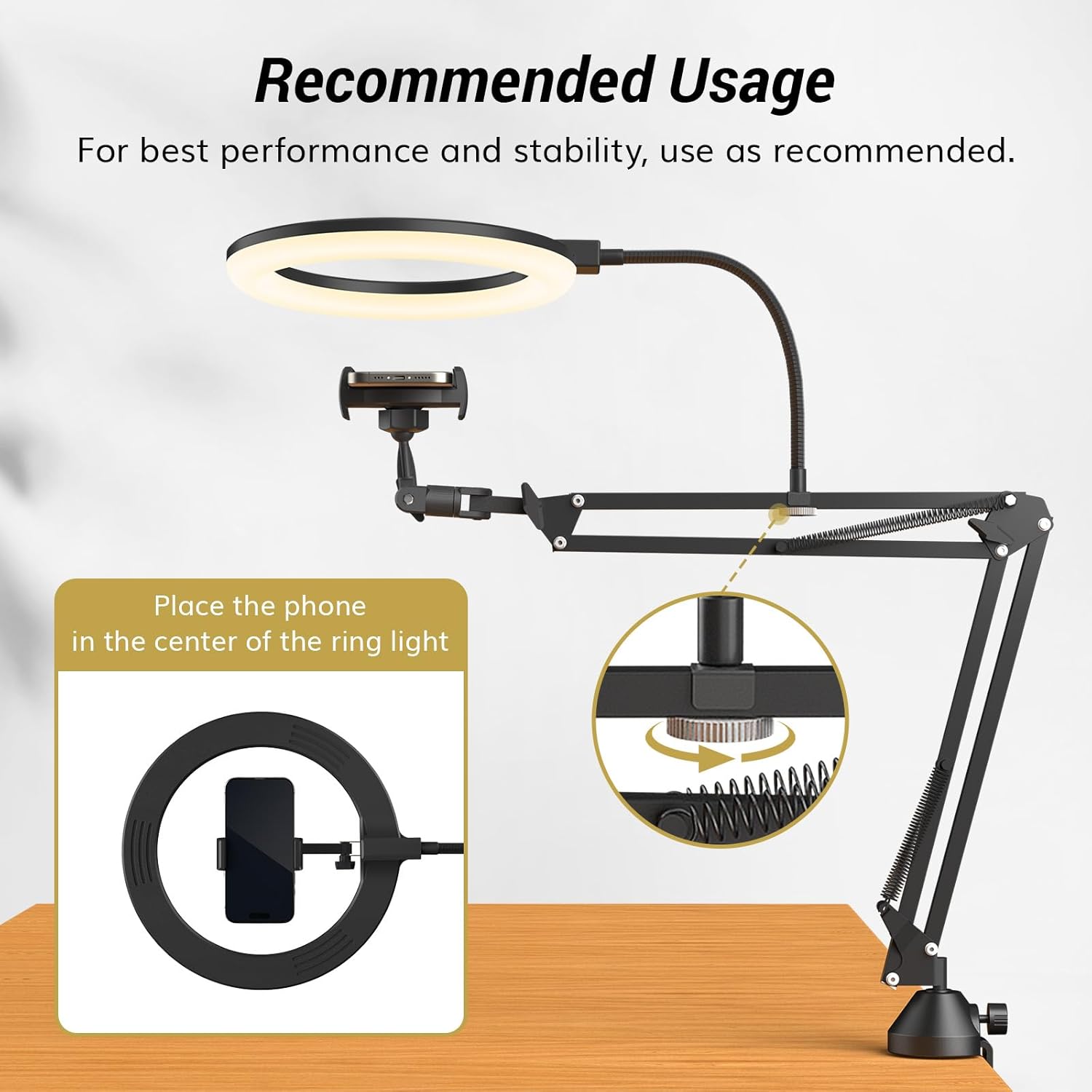 Ring Light with Stand and Phon - Photography Lighting Circle ulasan dan harga