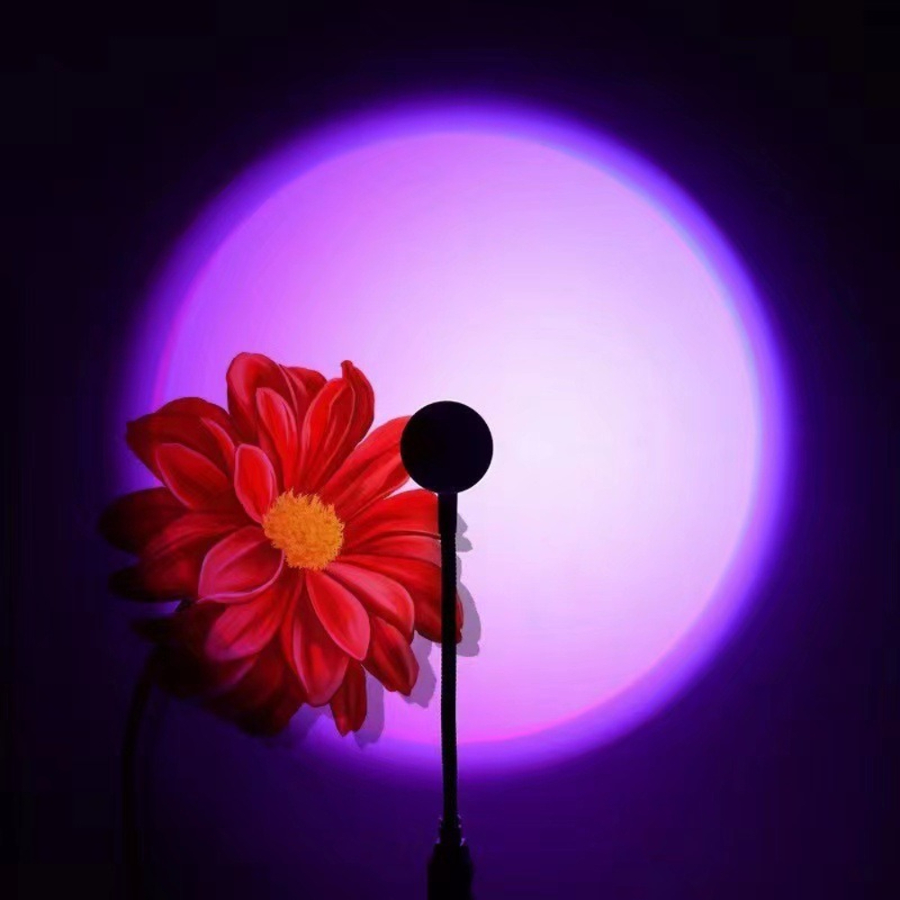 LED RGB Sunset Projection Lamp - Photography Lighting Mood ulasan dan harga