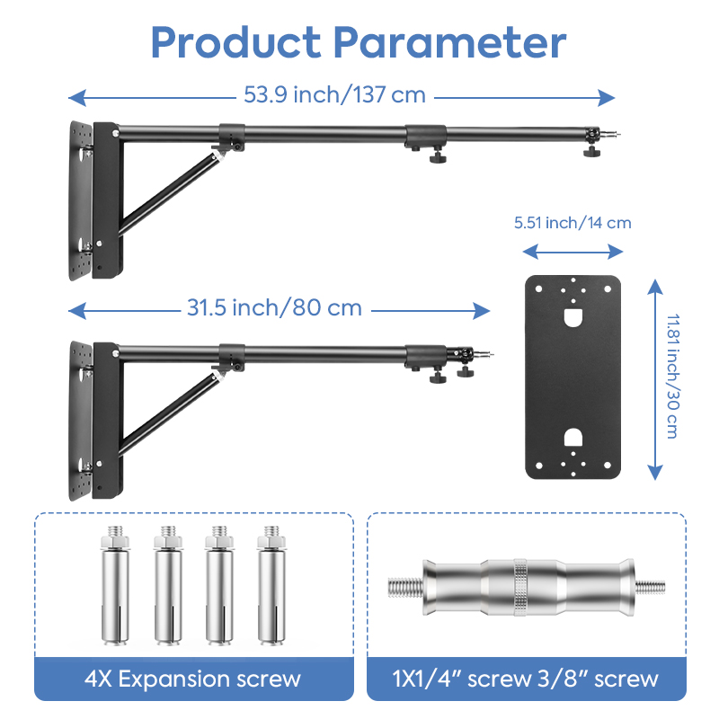 Photography Wall Mount Boom Ar - Photography Lighting Triangle ulasan dan harga