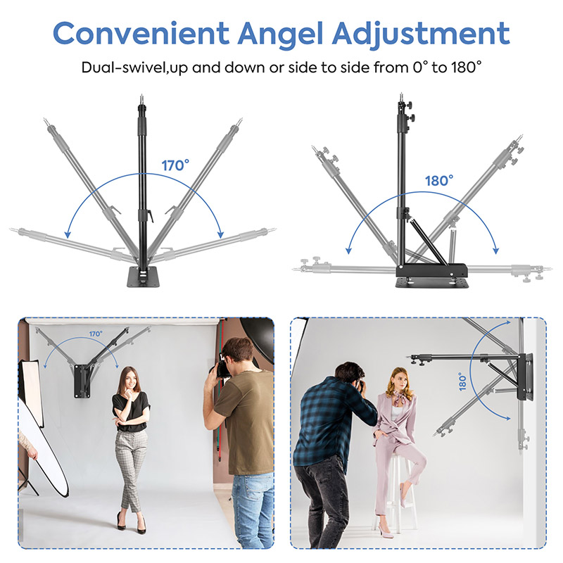 Photography Wall Mount Boom Ar - Photography Lighting Triangle ulasan dan harga