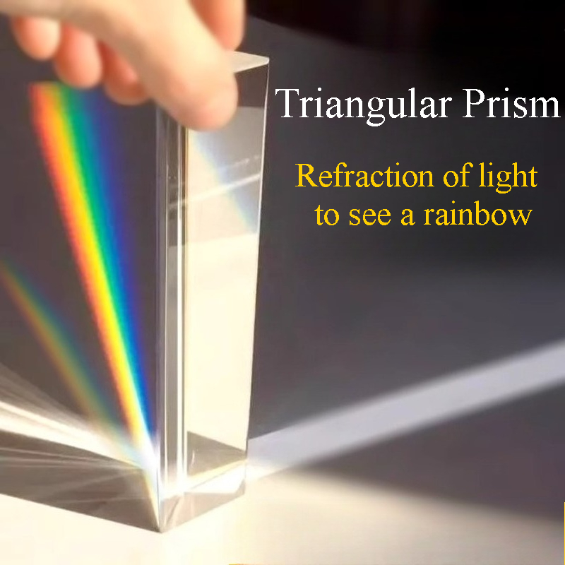 1PC Rainbow Triangular Prism K - Photography Lighting Triangle ulasan dan harga