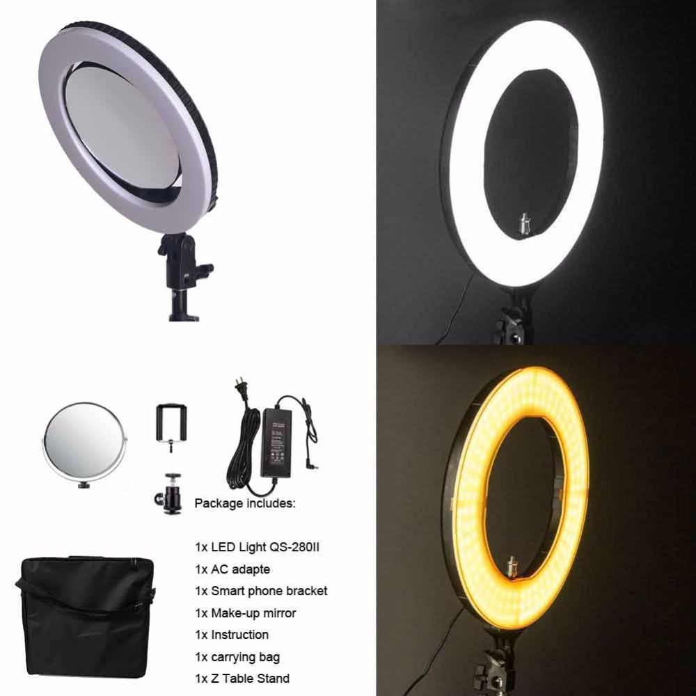 10'' QS-280II 95RA Bicolor LED - Photography Lighting Learning ulasan dan harga