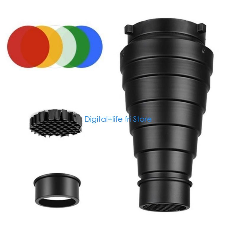 E06D Photography Metal Snoot f - Photography Lighting Modifiers ulasan dan harga