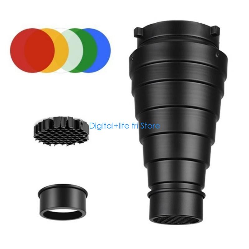 E06D Photography Metal Snoot f - Photography Lighting Modifiers ulasan dan harga