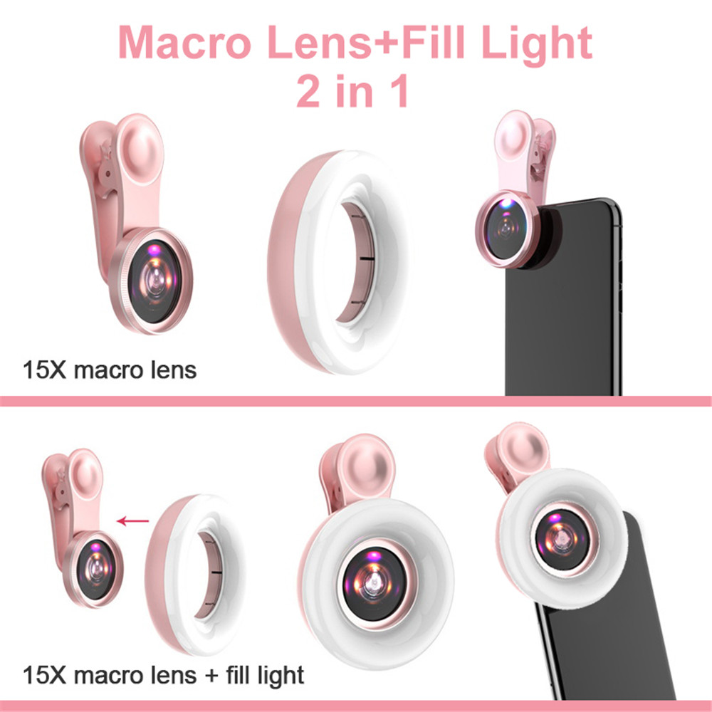 Mobile Lens 15X Macro Lens Mob - Photography Lighting Circle ulasan dan harga
