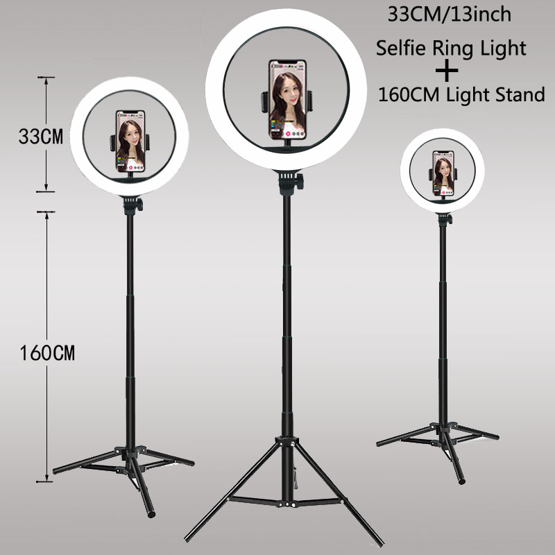 26 33CM Video Lights Dimmable  - Photography Lighting Circle ulasan dan harga