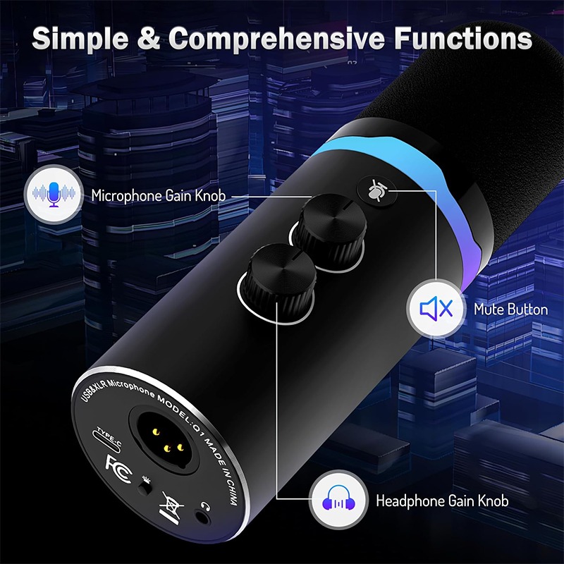 USB Gaming Microphone with Boo - Boom Arm Stand ulasan dan harga